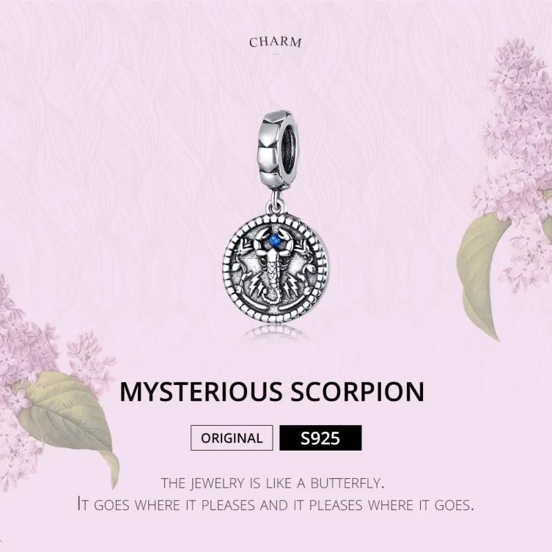 (imagem para) Charm Pendente Escorpião misterioso estilo Pandora - SCC1503 - Visualizar 6
