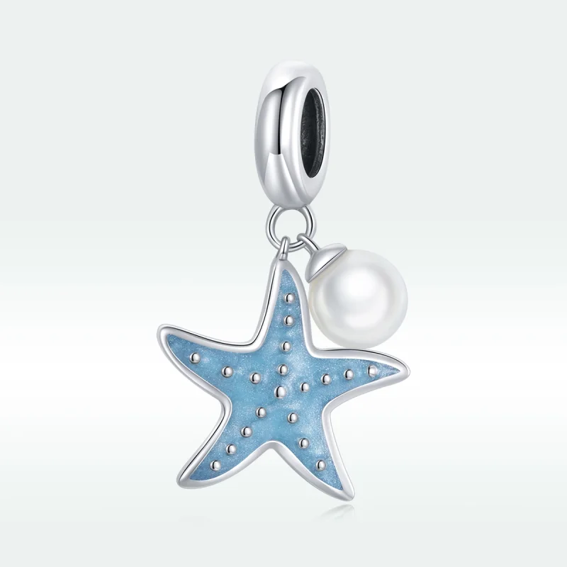 (imagem para) Charm Pendente Estrela do mar azul estilo Pandora - SCC1807 - Visualizar 5