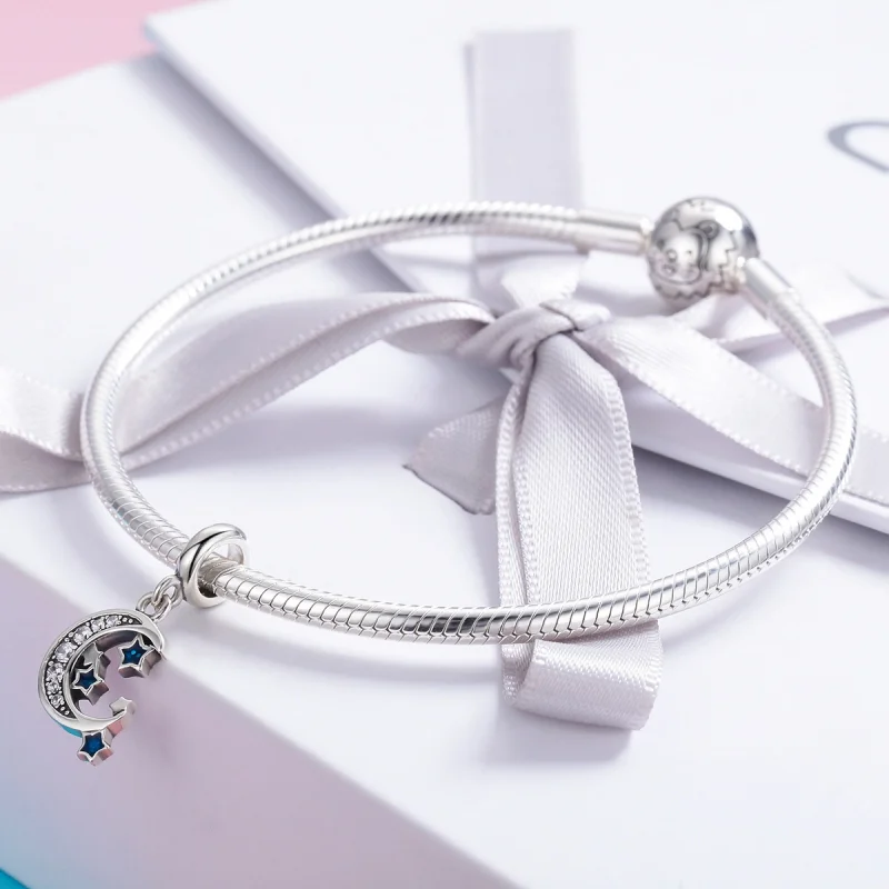 (imagem para) Charm Pendente Estrelas brilhantes estilo Pandora - SCC639 - Visualizar 4