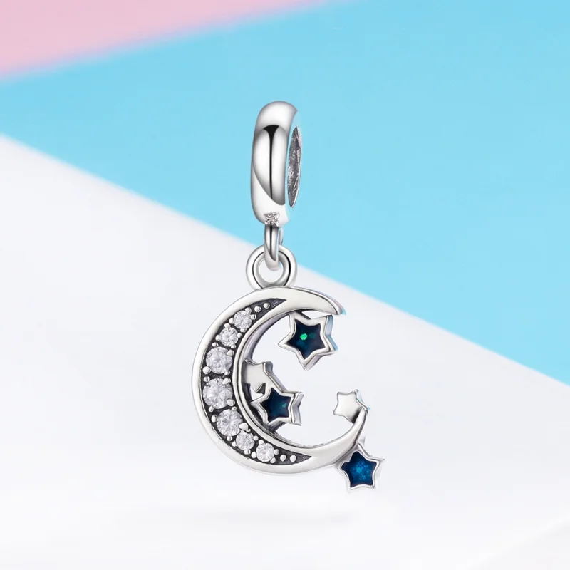 (imagem para) Charm Pendente Estrelas brilhantes estilo Pandora - SCC639 - Visualizar 5