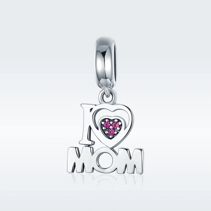 (imagem para) Charm Pendente Eu amo mamãe estilo Pandora - SCC420 - Visualizar 2