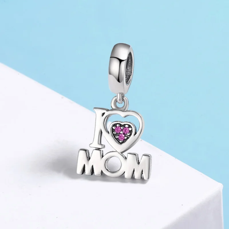 (imagem para) Charm Pendente Eu amo mamãe estilo Pandora - SCC420 - Visualizar 4