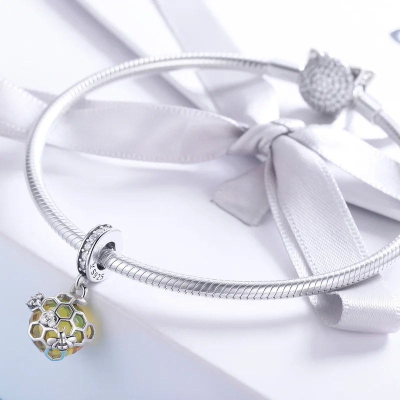 (imagem para) Charm Pendente Favo de mel estilo Pandora - SCC879 - Visualizar 3