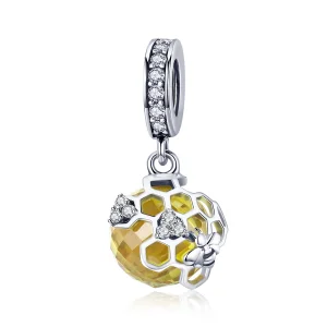 (imagem para) Charm Pendente Favo de mel estilo Pandora - SCC879