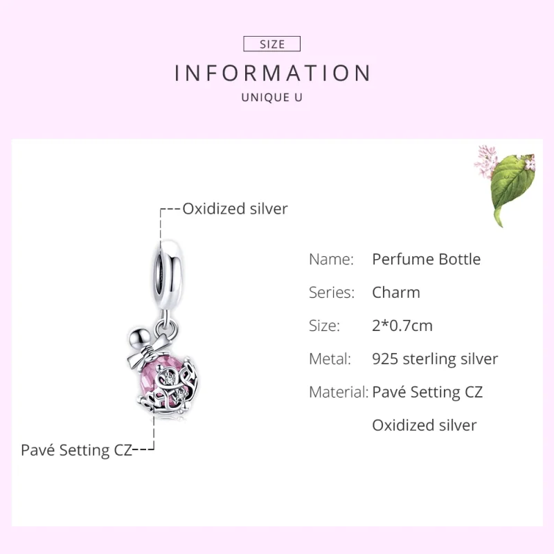 (imagem para) Charm Pendente Frasco de perfume estilo Pandora - SCC1734 - Visualizar 7