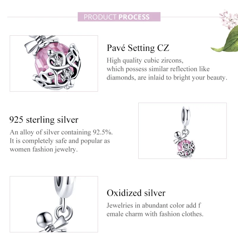 (imagem para) Charm Pendente Frasco de perfume estilo Pandora - SCC1734 - Visualizar 8