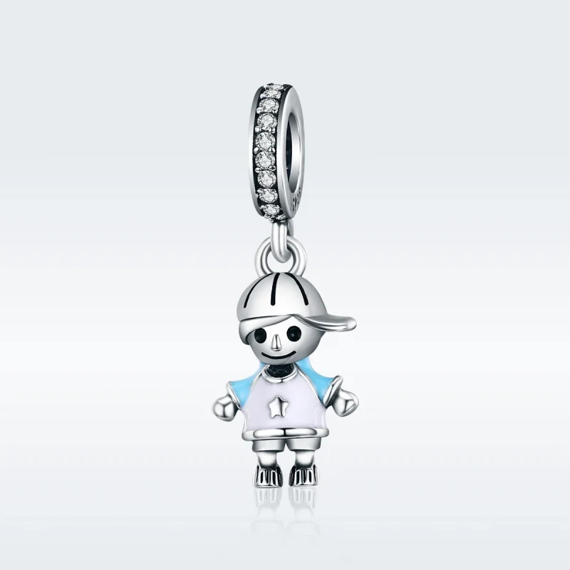 (imagem para) Charm Pendente Garotinho vida perfeita estilo Pandora - SCC544 - Visualizar 2