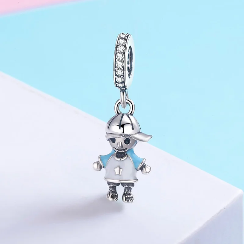 (imagem para) Charm Pendente Garotinho vida perfeita estilo Pandora - SCC544 - Visualizar 4
