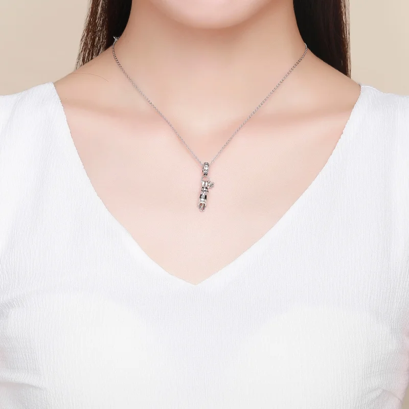 (imagem para) Charm Pendente Gato pegajoso estilo Pandora - SCC930 - Visualizar 5