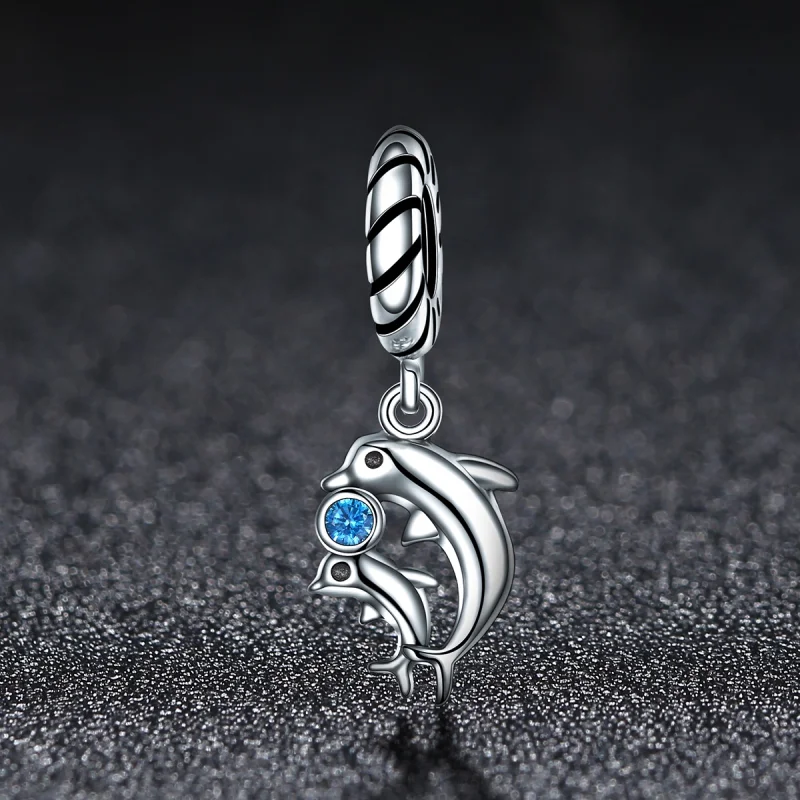 (imagem para) Charm Pendente Golfinho estilo Pandora - SCC264 - Visualizar 2