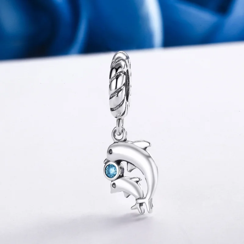 (imagem para) Charm Pendente Golfinho estilo Pandora - SCC264 - Visualizar 3