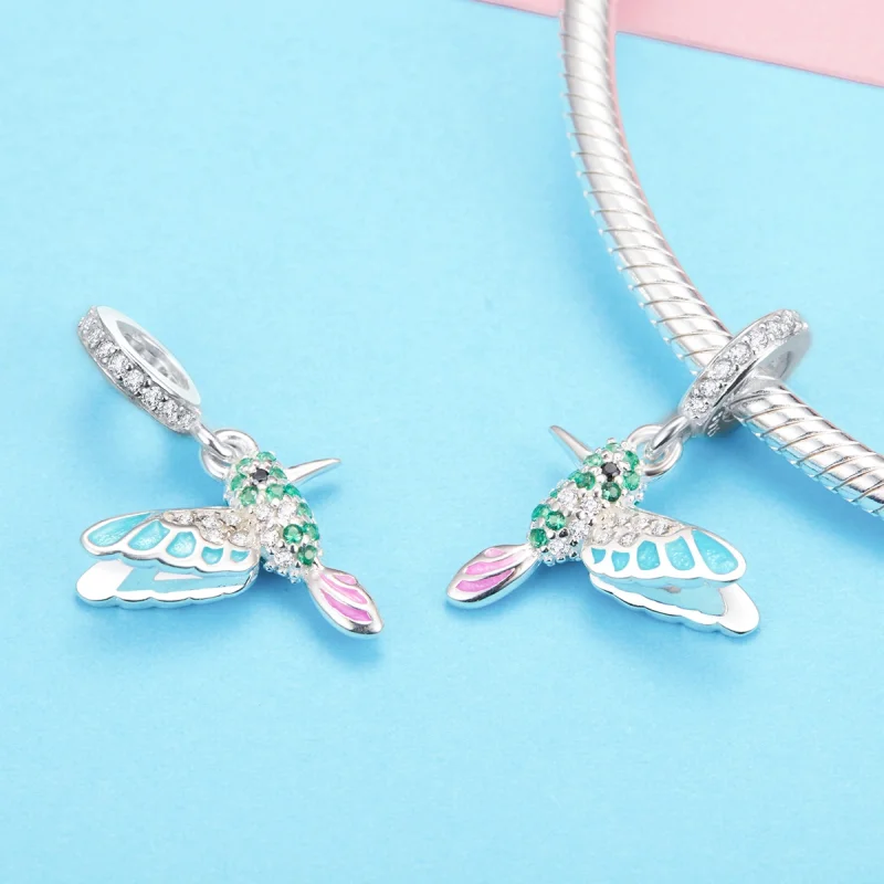 (imagem para) Charm Pendente Kingfisher estilo Pandora - SCC991 - Visualizar 3