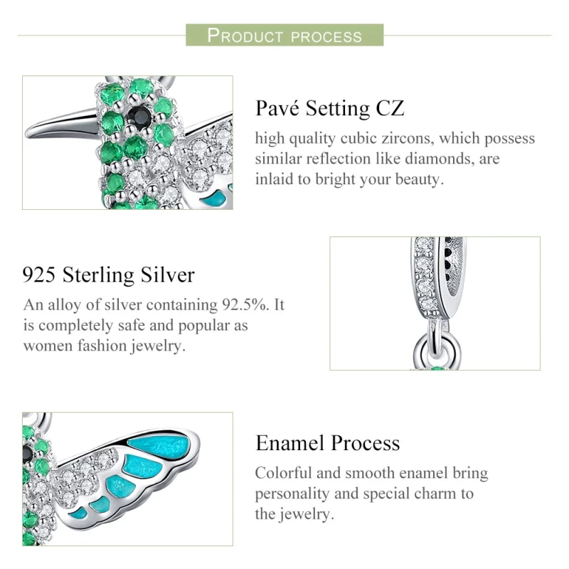 (imagem para) Charm Pendente Kingfisher estilo Pandora - SCC991 - Visualizar 6