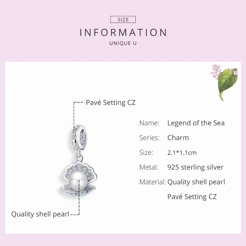 (imagem para) Charm Pendente Lenda do mar estilo Pandora - BSC242 - Visualizar 7