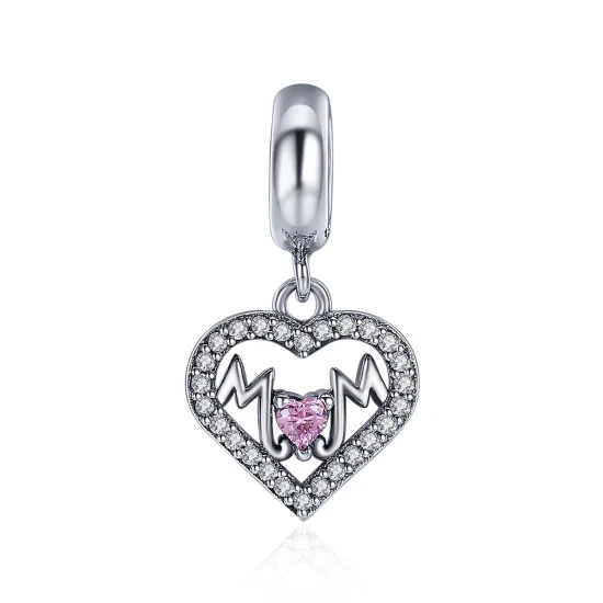 (imagem para) Charm Pendente Mamãe coração estilo Pandora - SCC392