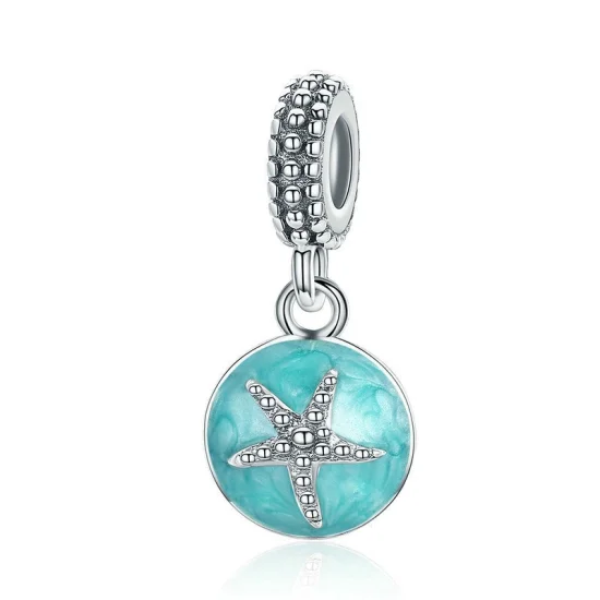 (imagem para) Charm Pendente Mar Azul estilo verão estilo Pandora - SCC136