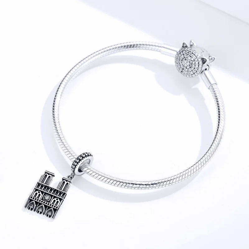 (imagem para) Charm Pendente Motre Dame De Paris estilo Pandora - SCC1328 - Visualizar 3