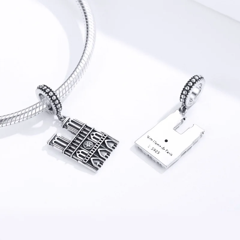 (imagem para) Charm Pendente Motre Dame De Paris estilo Pandora - SCC1328 - Visualizar 4