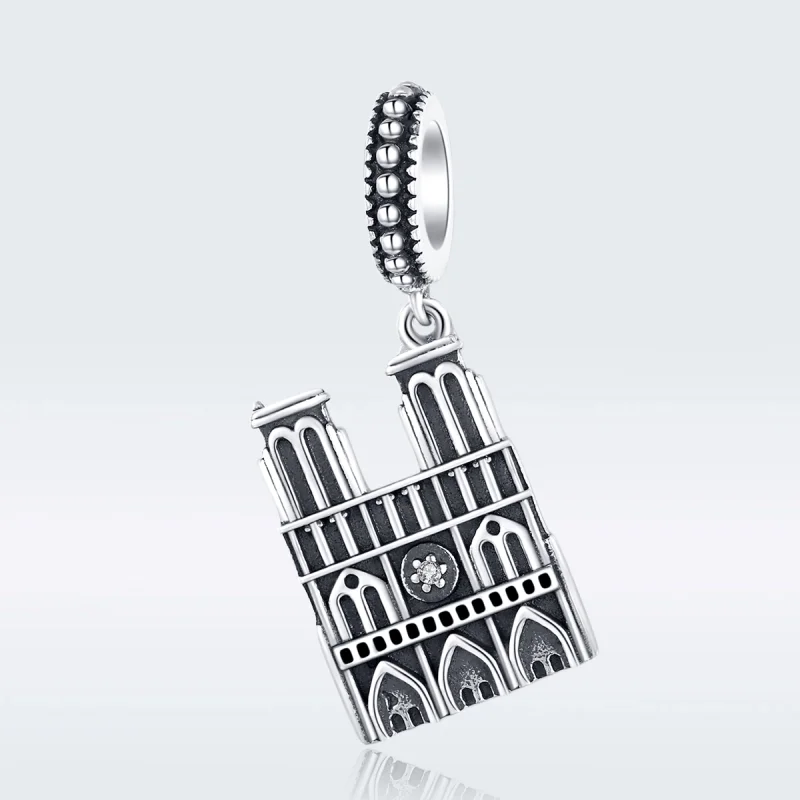 (imagem para) Charm Pendente Motre Dame De Paris estilo Pandora - SCC1328 - Visualizar 5