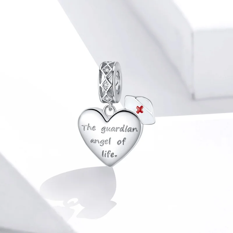 (imagem para) Charm Pendente O anjo da guarda da vida estilo Pandora - BSC307 - Visualizar 2
