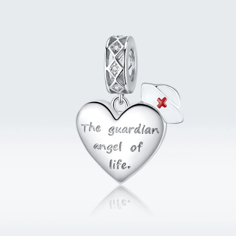 (imagem para) Charm Pendente O anjo da guarda da vida estilo Pandora - BSC307 - Visualizar 5