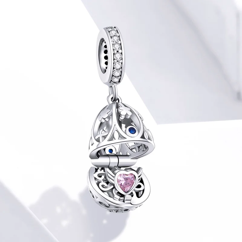 (imagem para) Charm Pendente Ovo De Páscoa Com Tesouro estilo Pandora - SCC1465 - Visualizar 2