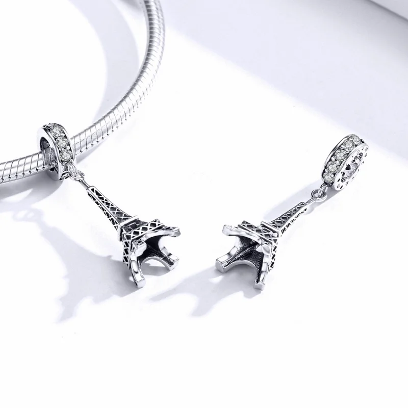 (imagem para) Charm Pendente Paris Torre Eiffel estilo Pandora - BSC154 - Visualizar 4