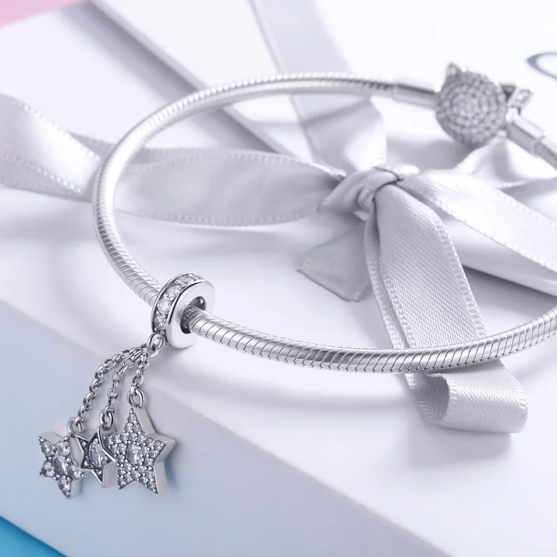 (imagem para) Charm Pendente Pentagramas estilo Pandora - SCC881 - Visualizar 3