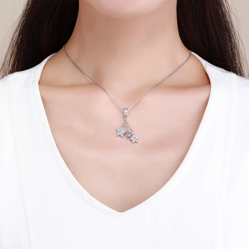 (imagem para) Charm Pendente Pentagramas estilo Pandora - SCC881 - Visualizar 5