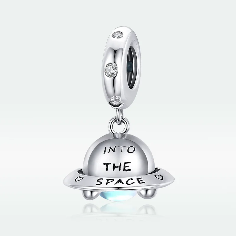(imagem para) Charm Pendente Pequena Nave Espacial estilo Pandora - SCC1696 - Visualizar 5