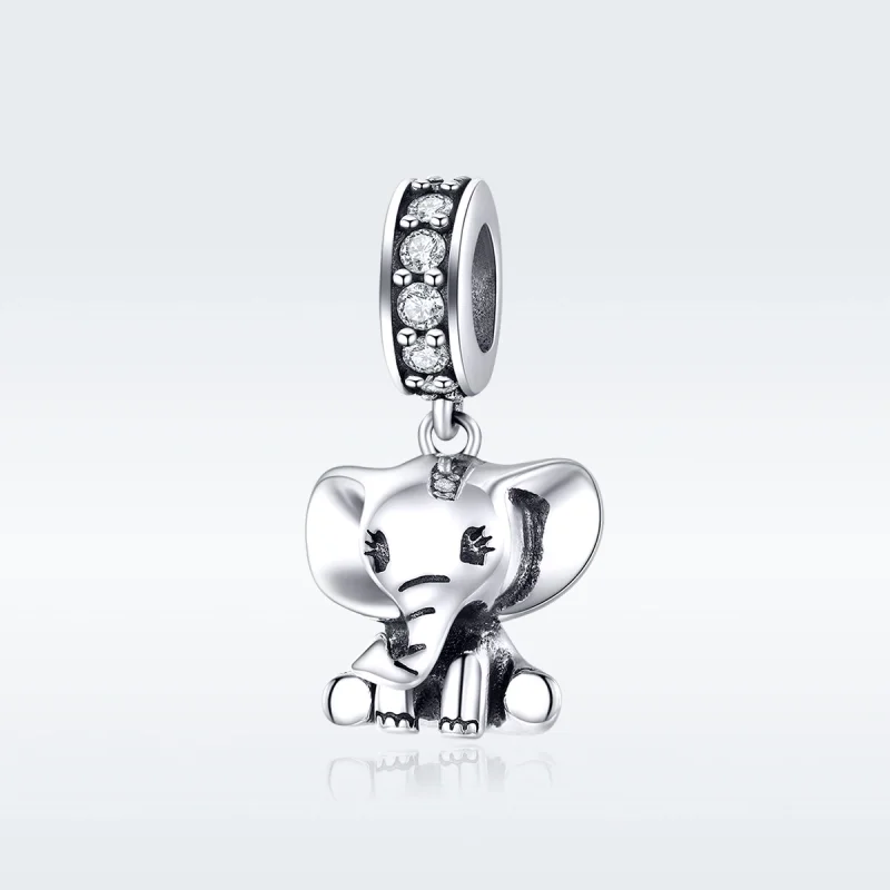(imagem para) Charm Pendente Pequeno elefante estilo Pandora - SCC1338 - Visualizar 5