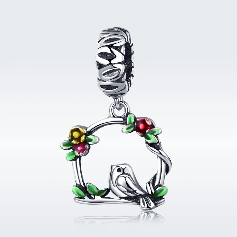 (imagem para) Charm Pendente Pássaro da primavera estilo Pandora - SCC645 - Visualizar 2