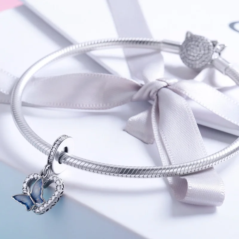 (imagem para) Charm Pendente Sonho de borboleta estilo Pandora - SCC818 - Visualizar 4