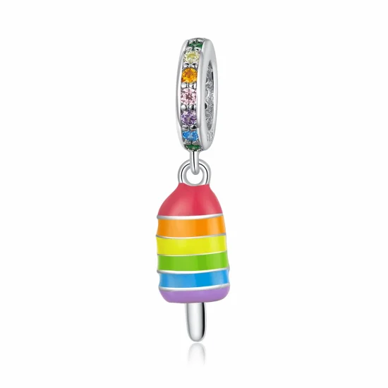(imagem para) Charm Pendente Sorvete arco-íris estilo Pandora - BSC351