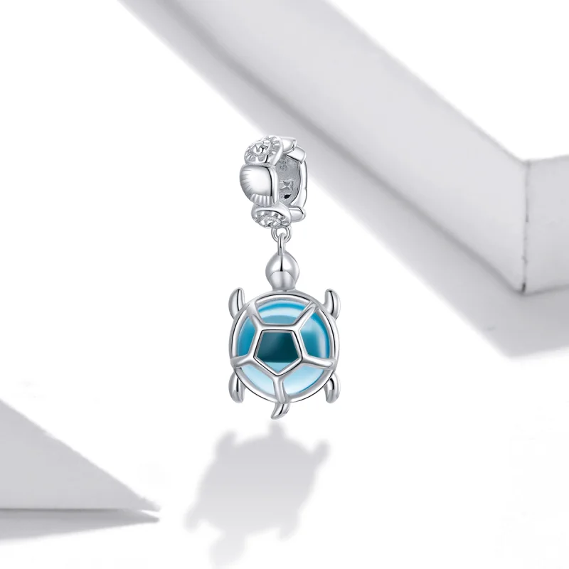 (imagem para) Charm Pendente Tartaruga de vidro Murano Azul estilo Pandora - SCC1804 - Visualizar 2