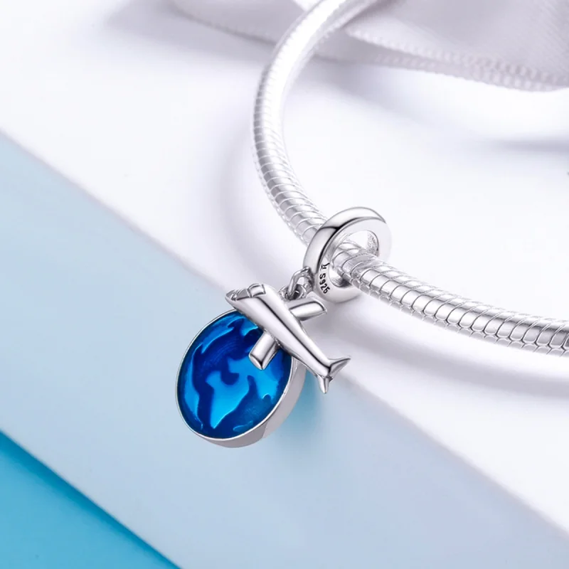 (imagem para) Charm Pendente Viajar ao redor do mundo estilo Pandora - SCC664 - Visualizar 7