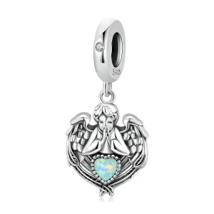 (imagem para) Pandora Style Angel Pray Love Dangle - BSC568
