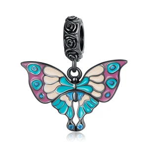 (imagem para) Pandora Style Artistic Butterfly Dangle - SCC2240