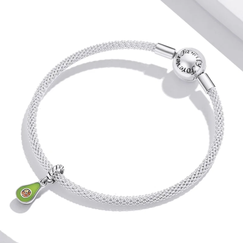 (imagem para) Pandora Style Avocado Dangle - BSC472 - Visualizar 3