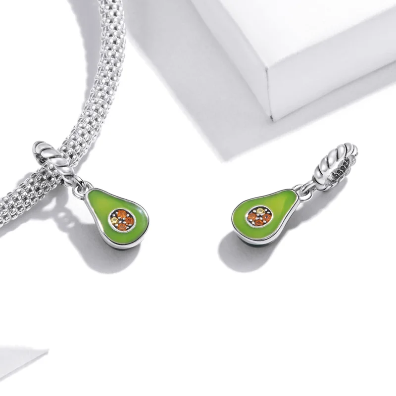 (imagem para) Pandora Style Avocado Dangle - BSC472 - Visualizar 4