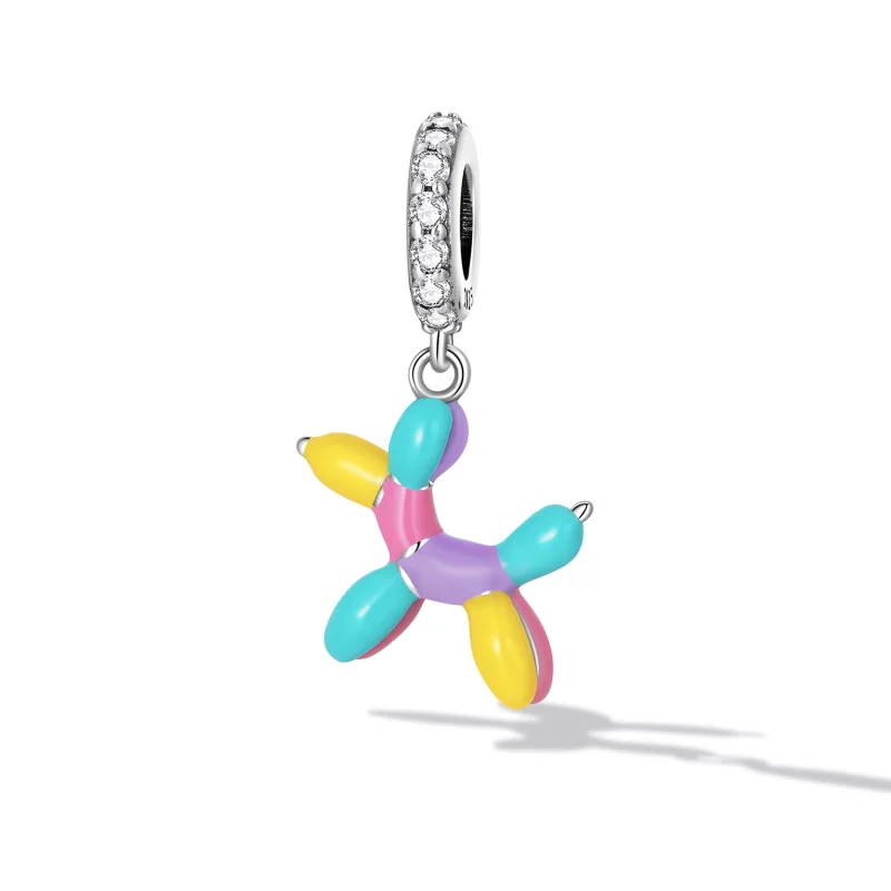 (imagem para) Pandora Style Balloon Puppy Dangle - SCC2217 - Visualizar 2