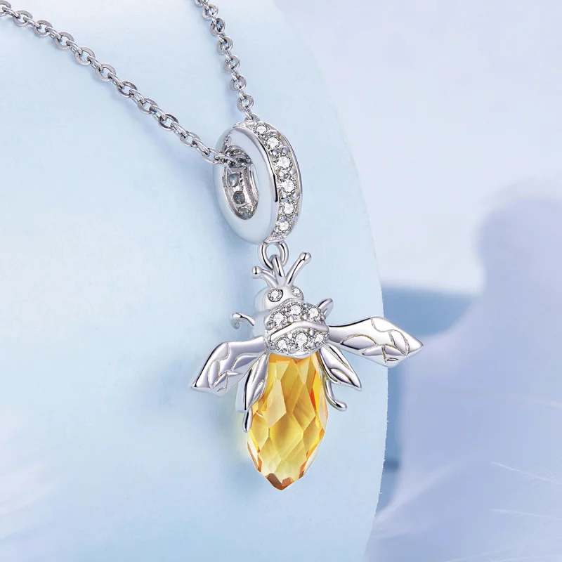 (imagem para) Pandora Style Bee Dangle - BSC710 - Visualizar 2