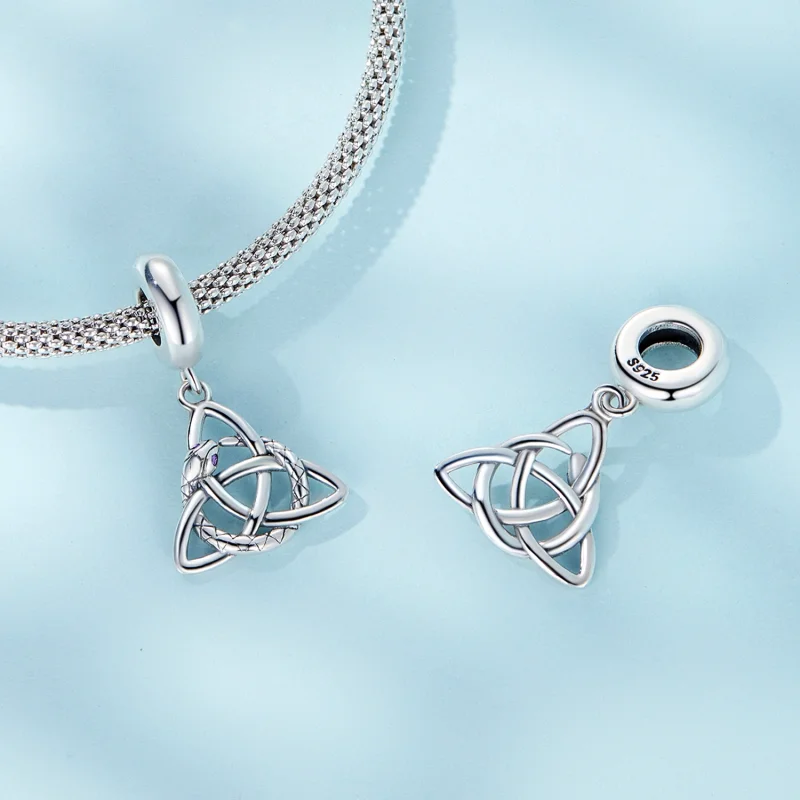 (imagem para) Pandora Style Celtic Symbols Dangle - SCC2382 - Visualizar 4
