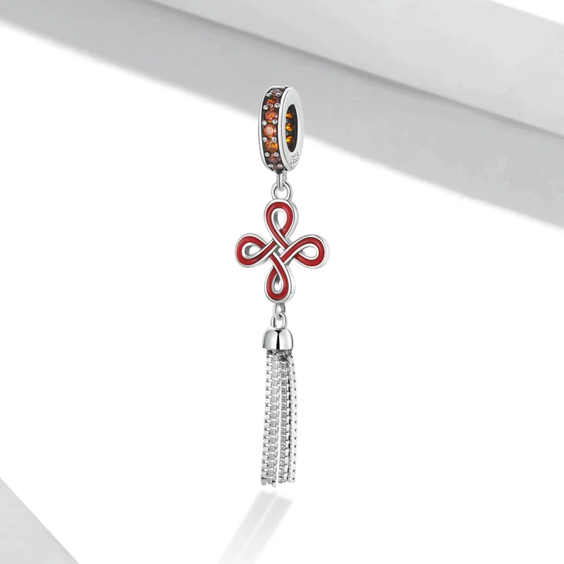 (imagem para) Pandora Style Chinese Knot Dangle - SCC2069 - Visualizar 2