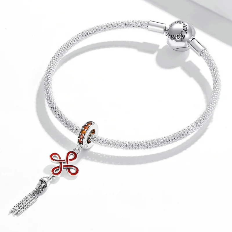 (imagem para) Pandora Style Chinese Knot Dangle - SCC2069 - Visualizar 3