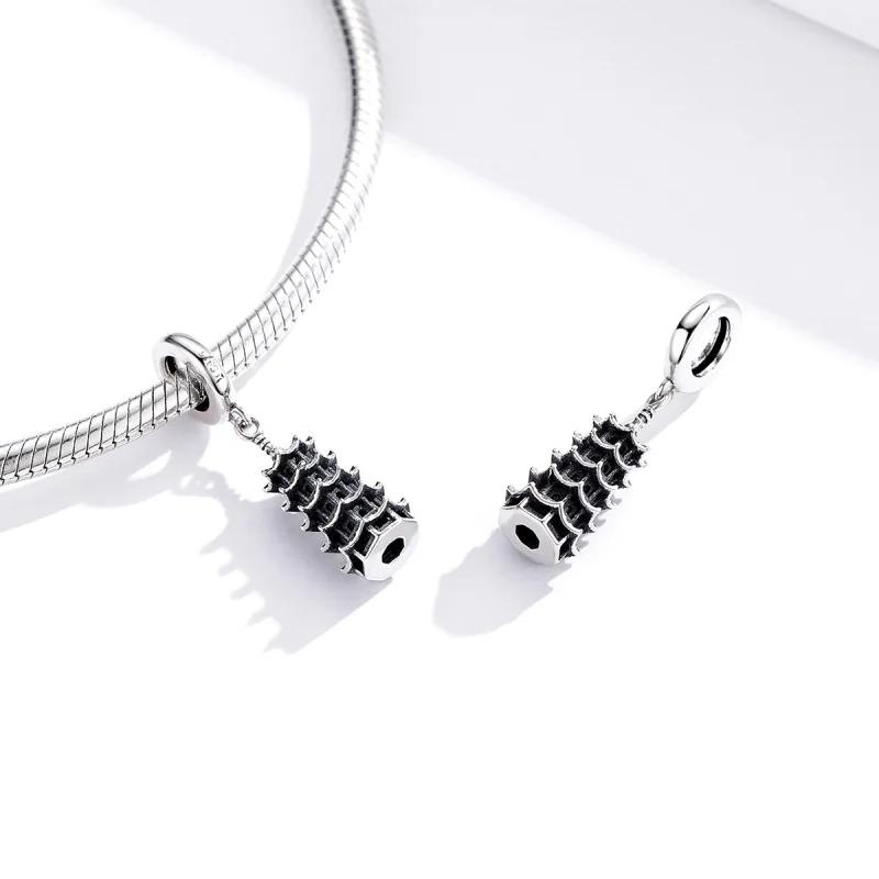 (imagem para) Pandora Style Chinese Tower Dangle - SCC1544 - Visualizar 3