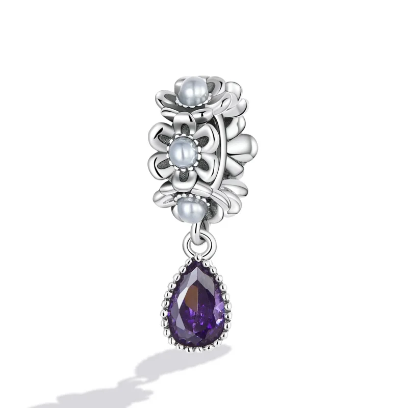 (imagem para) Pandora Style Classical Water Drop Dangle - SCC2180 - Visualizar 2