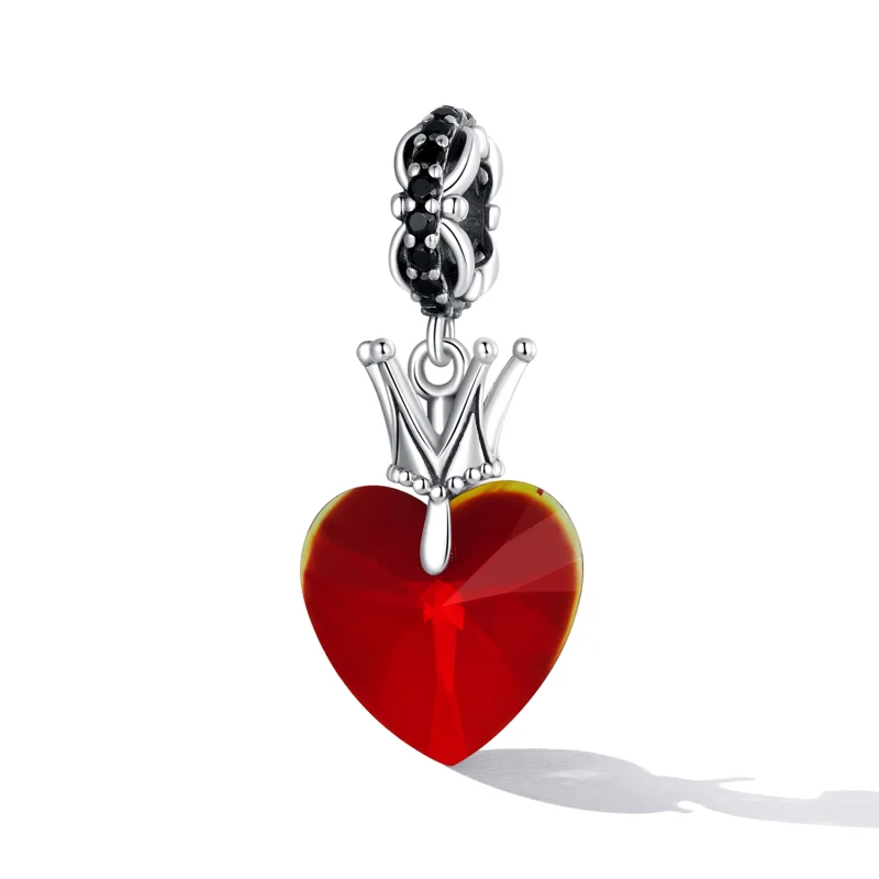 (imagem para) Pandora Style Crown Heart Dangle - SCC2247 - Visualizar 2