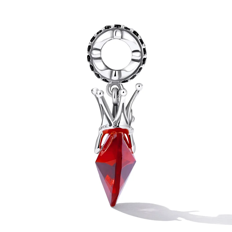 (imagem para) Pandora Style Crown Heart Dangle - SCC2247 - Visualizar 3