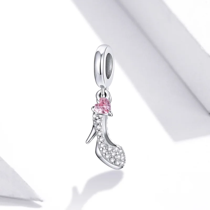 (imagem para) Pandora Style Crystal Slipper Dangle - BSC411 - Visualizar 2